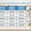 Tallas del modelo 6000 Collar de cuero para perros