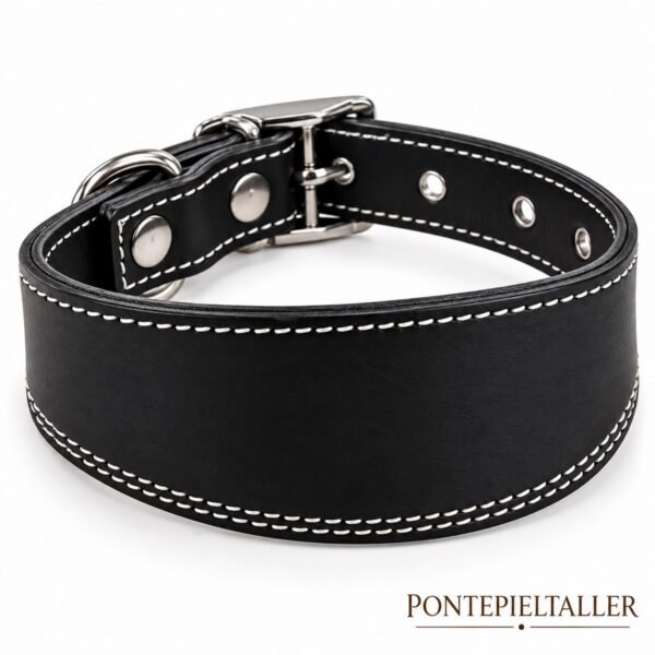 RF-6021-COLLAR-SIN FORRO-NEGRO-1 Collar para Galgo Básico sin Forro Interior