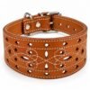 Collar Artesanal de Cuero para Galgo Picado – Modelo Alhambra