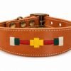 RF-6018-COLLAR-COSIDO ARGENTINO-CUERO-1 Collar para Galgo de Cuero Artesanal Argentino – Herrajes Oro Viejo