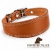 RF-6022-GALGO-LISO-FORRO-CUERRO-1 Collar Galguero Ancho de Cuero Artesanal – Hecho a Mano en España