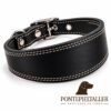 RF-6022-GALGO-LISO-FORRO-NEGRO-1 Collar Galguero Ancho de Cuero Artesanal – Hecho a Mano en España